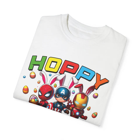 Hoppy Easter Unisex T-Shirt - Colorful Superhero Design