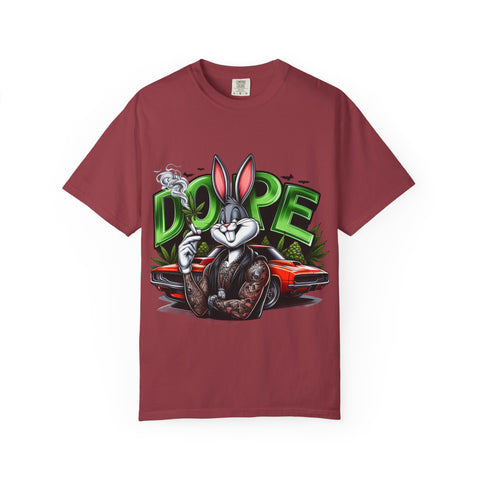 Cool Cartoon Bunny Graphic T-Shirt - DOPE Vintage Style