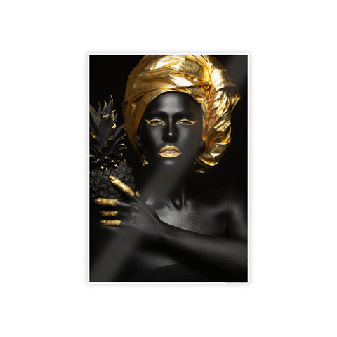 Elegant Black and Gold Art Poster - Gloss Finish | Modern Home Decor