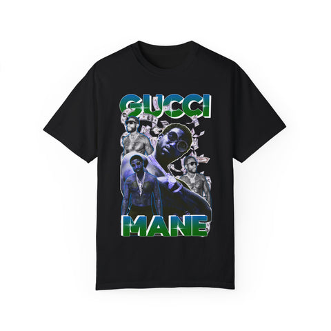 Unisex Garment-Dyed T-shirt - Gucci Mane Graphic Tee