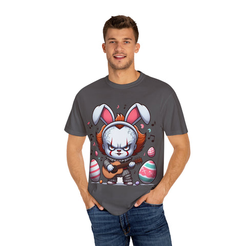 Easter Bunny Rock Star T-Shirt - Unisex Garment-Dyed Tee