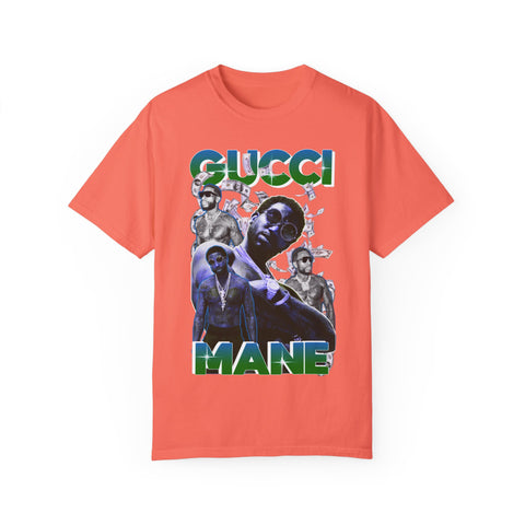 Unisex Garment-Dyed T-shirt - Gucci Mane Graphic Tee