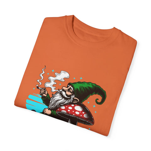Magic Gnome T-shirt - Where Every Puff Unearths Magic | Unisex Garment-Dyed Tee for Nature Lovers