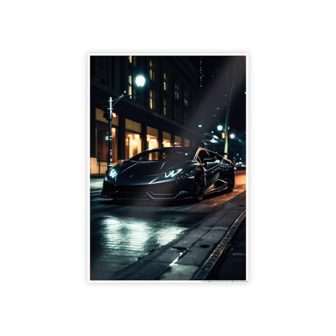 Sleek Glossy Car Poster - Modern Wall Art Decor for Auto Enthusiasts