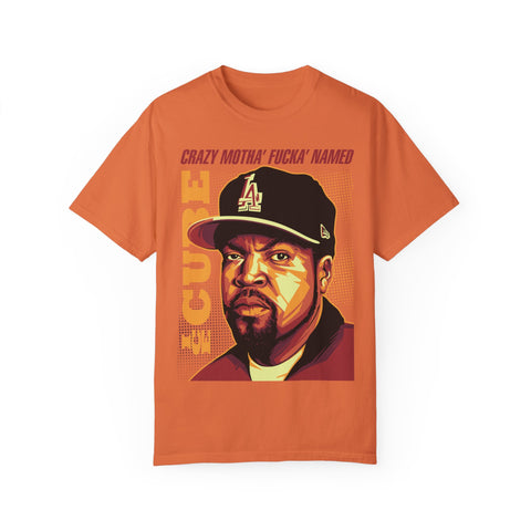 Unisex Garment-Dyed T-Shirt - 'Crazy Motha' Fucka' Named Ice Cube Graphic Tee