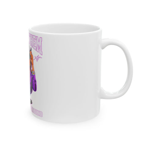 Boots and Blooms Ceramic Mug - Fun & Funky Coffee Cup for Plant Lovers