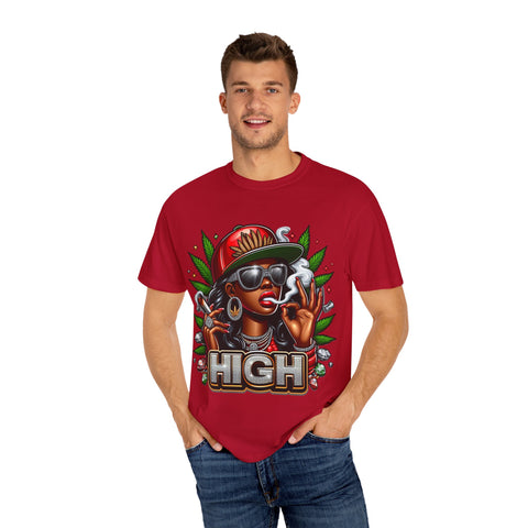 High Vibes Unisex Garment-Dyed T-shirt