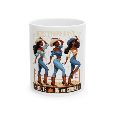 Western Boots Ceramic Coffee Mug - 11oz & 15oz Options