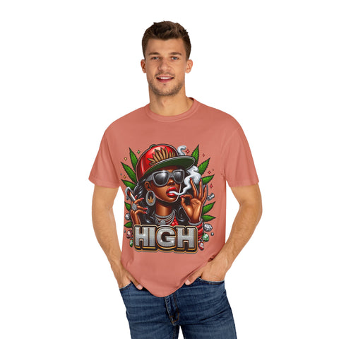 High Vibes Unisex Garment-Dyed T-shirt