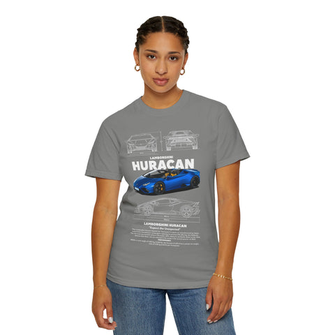 Lamborghini Huracan Unisex Garment-Dyed T-Shirt | Perfect for Car Enthusiasts and Gift Giving