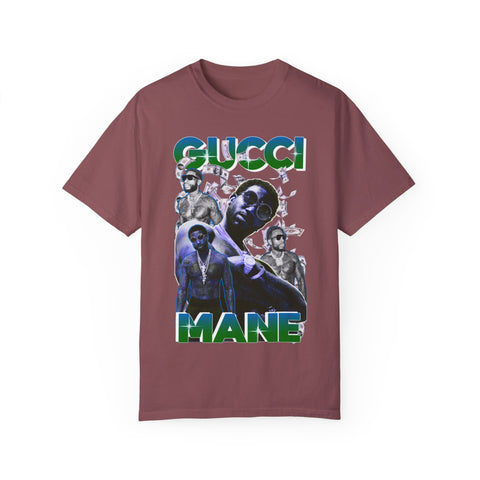 Unisex Garment-Dyed T-shirt - Gucci Mane Graphic Tee