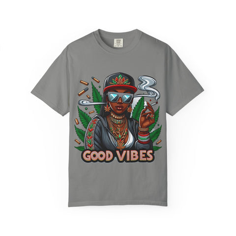 Good Vibes Unisex Garment-Dyed T-Shirt