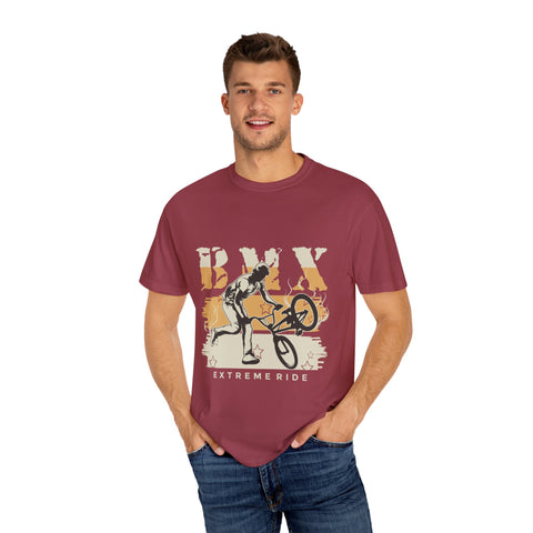 BMX Extreme Ride Unisex Garment-Dyed T-Shirt | Perfect for Cyclists & Sports Enthusiasts