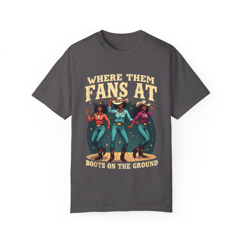 Where Them Fans At Graphic T-Shirt - Unisex Vintage Style Tee