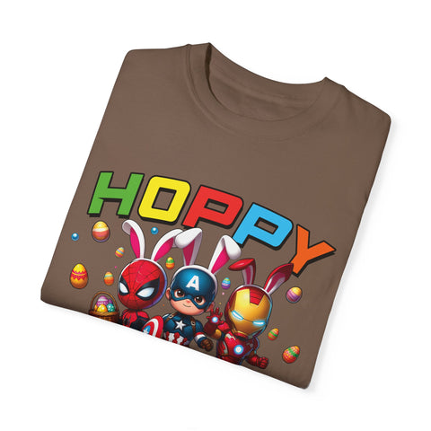 Hoppy Easter Unisex T-Shirt - Colorful Superhero Design