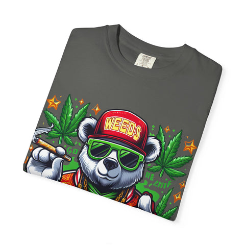 Good Vibes Panda T-Shirt - Unisex Garment-Dyed Tee for Chill Days