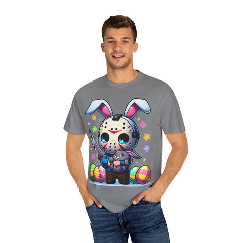 Cute Bunny Horror Unisex T-Shirt - Perfect for Easter Celebrations