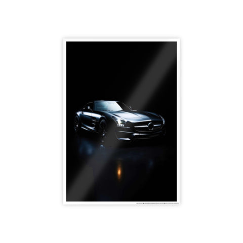 Sleek Car Wall Art Poster - Gloss Finish, Modern Home Decor