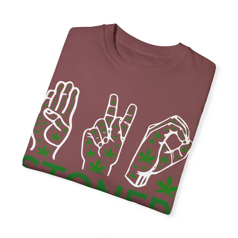 Unisex Stoner T-Shirt - Stylish Garment-Dyed Tee for Chill Vibes