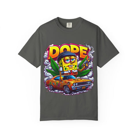 Retro Dope SpongeBob T-Shirt | Unisex Garment-Dyed Tee for Fun Vibes