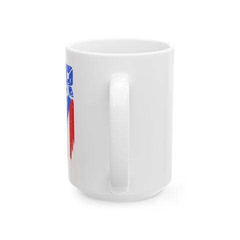 Patriotic Ceramic Mug - 11oz & 15oz Coffee Cup