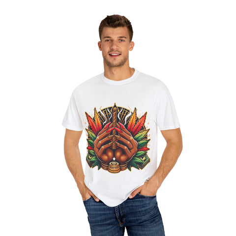 Bohemian Hand-Drawn T-Shirt for Nature Lovers