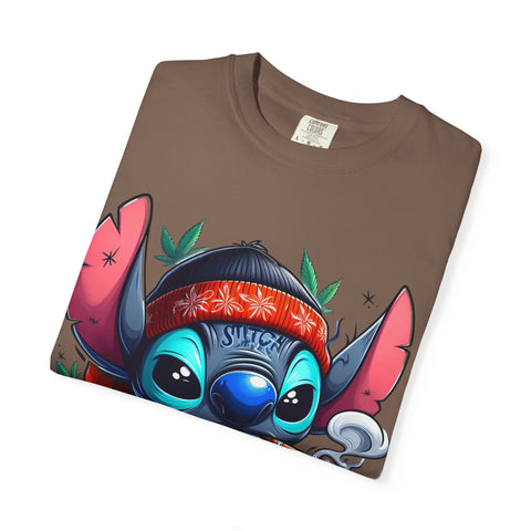 Vibrant Cartoon T-Shirt with Chill Vibe - Unisex Garment-Dyed Tee