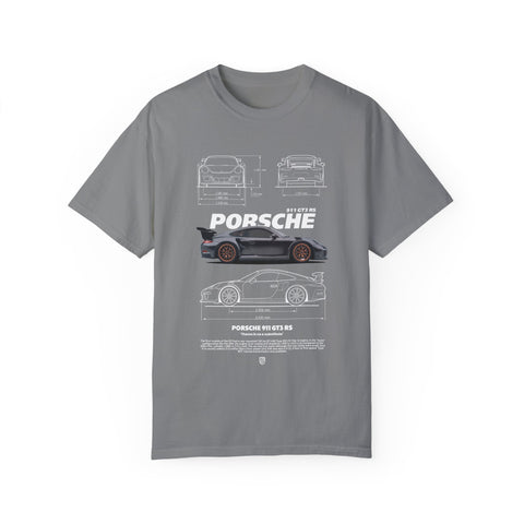 Porsche Blueprint Unisex T-Shirt - Automotive Enthusiast Graphic Tee