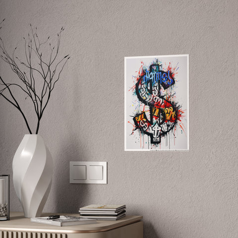 Urban Art Gloss Posters - Bold Graffiti Style Decor for Modern Spaces