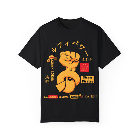 Unisex Luffy Power Graphic T-Shirt - King of Pirates Design