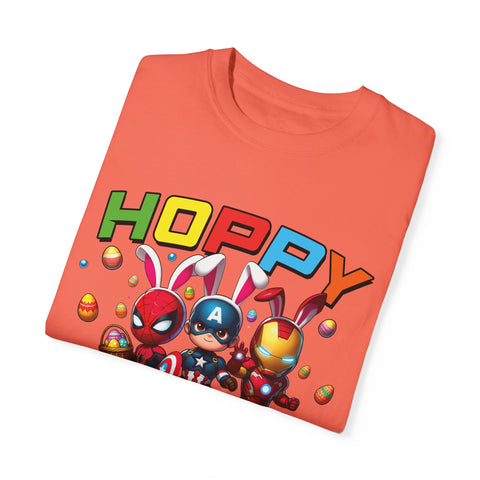 Hoppy Easter Unisex T-Shirt - Colorful Superhero Design