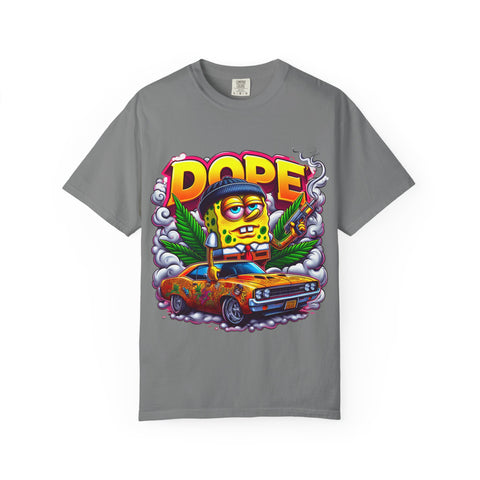 Retro Dope SpongeBob T-Shirt | Unisex Garment-Dyed Tee for Fun Vibes