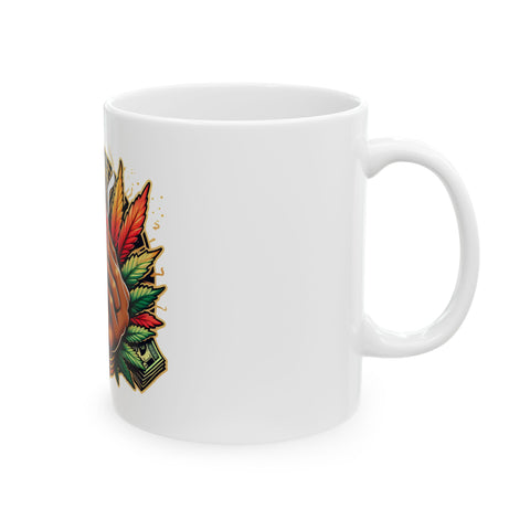 Artistic Ceramic Mug with Bold Graphic Design - Perfect Gift for Art Lovers