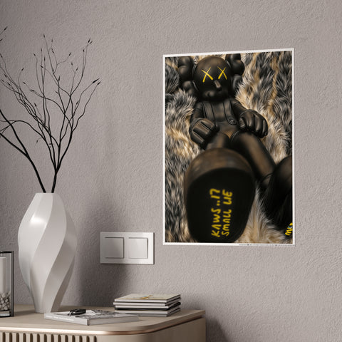 Black Skull Doll Gloss Posters