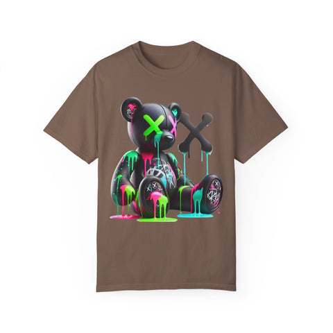 Graffiti Bear Unisex Garment-Dyed T-Shirt