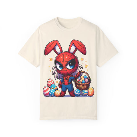 Easter Bunny Superhero T-Shirt - Unisex Garment-Dyed Tee
