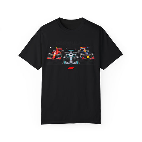 Formula 1 Racing Unisex Garment-Dyed T-shirt - Perfect for Fans and Race Day