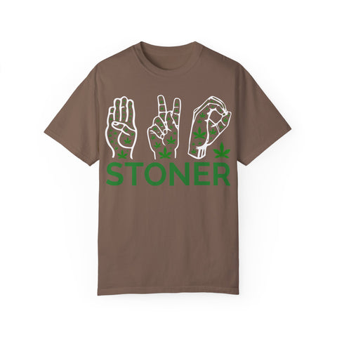 Unisex Stoner T-Shirt - Stylish Garment-Dyed Tee for Chill Vibes