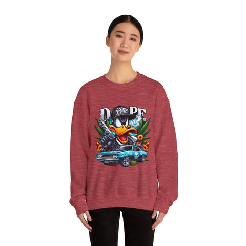 Cool Duck Graphic Crewneck Sweatshirt - Unisex Heavy Blend™ - DOPE Design