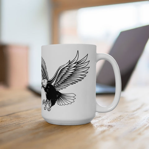 Majestic Eagle Ceramic Mug - 11oz & 15oz - Perfect for Wildlife Lovers