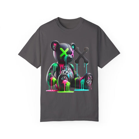 Graffiti Bear Unisex Garment-Dyed T-Shirt