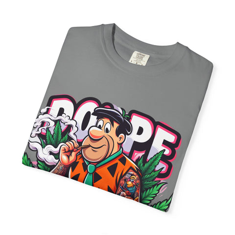 Retro Cool Unisex Garment-Dyed T-Shirt - 'Dope' Graphic with Classic Car