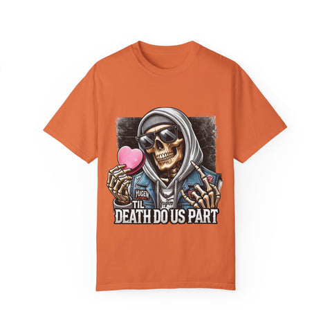Halloween Skeleton Love T-Shirt | Death Do Us Part Graphic Tee