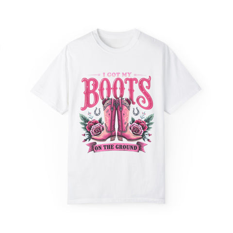 I Got My Boots on the Ground Unisex T-Shirt - Stylish Country Vibe, Perfect for Music Festivals and Casual Outings