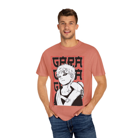 Anime-Inspired Garment-Dyed T-Shirt for Fans