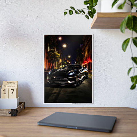 Sleek Car Wall Art - Glossy Poster for Auto Enthusiasts