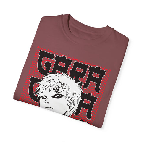 Anime-Inspired Garment-Dyed T-Shirt for Fans