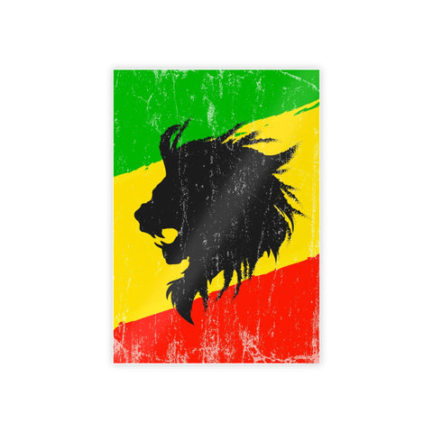 Rasta Lion Art Print - Glossy Poster for Home Decor