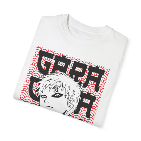 Anime-Inspired Garment-Dyed T-Shirt for Fans