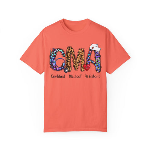 CMA Certified Medical Assistant T-Shirt - Fun Animal Print Unisex Tee